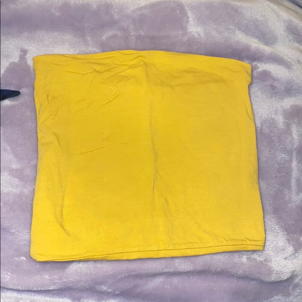 Brandy Melville yellow/golden crop top!!